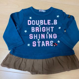 ダブルビー(DOUBLE.B)のダブルB⭐︎可愛いカットソー80cm ミキハウス(シャツ/カットソー)