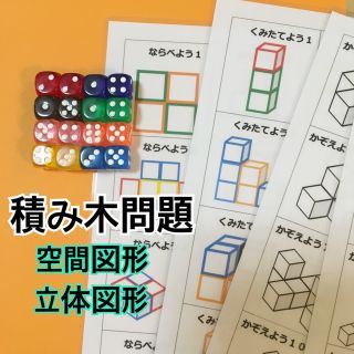 積み木問題 立体図形 空間図形(知育玩具)