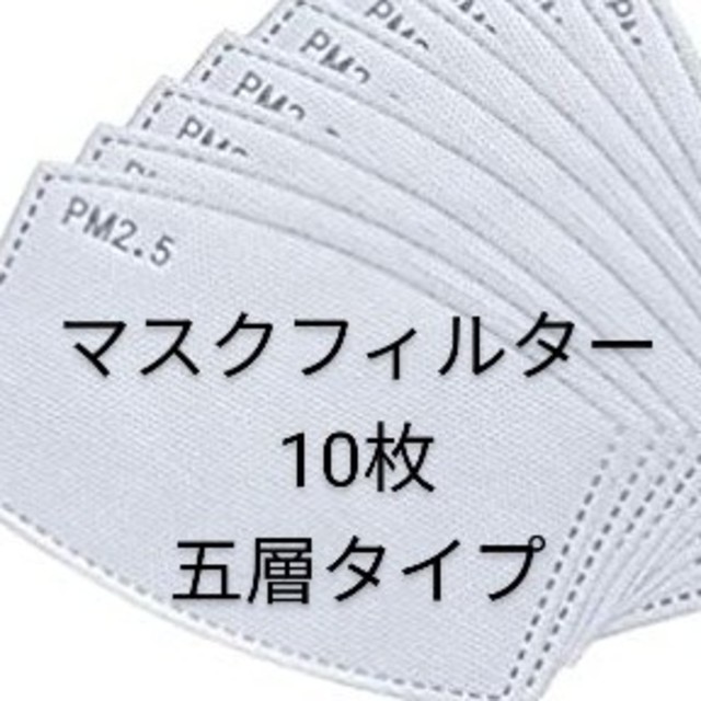 【通気性あり】ろ過技術5層の活性炭フィルター、10枚　活性炭フィルターインサート ハンドメイドのハンドメイド その他(その他)の商品写真