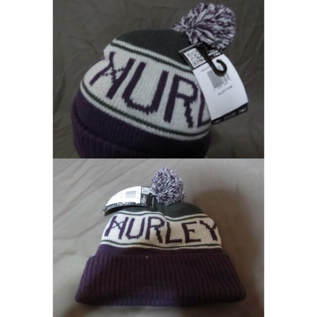 Hurley(ハーレー)のhurley撥水ロゴニットキャップ紫系 メンズの帽子(ニット帽/ビーニー)の商品写真
