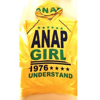 アナップ(ANAP)のANAP GIRL★ パーカー 黄色★XS(Tシャツ/カットソー)