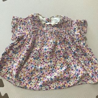 ザラキッズ(ZARA KIDS)の花柄ブラウス(Ｔシャツ)