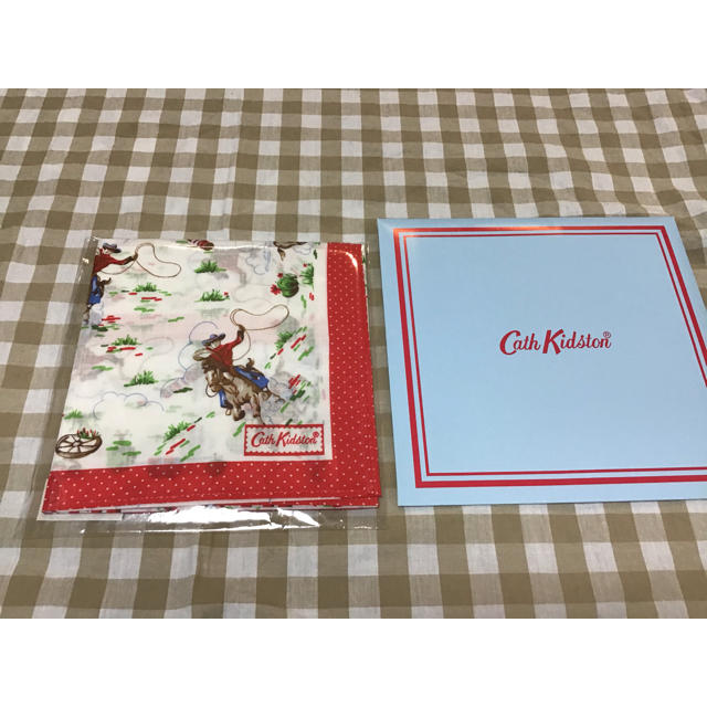 Cath Kidston(キャスキッドソン)のキャスキットソン　ハンカチ　キャスキッドソン　カウボーイ柄 レディースのファッション小物(ハンカチ)の商品写真