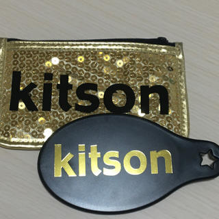キットソン(KITSON)のキットソン手鏡　（鏡入れ付き）(ミラー)