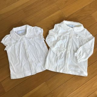 ミキハウス(mikihouse)のタルティーヌエショコラ カットソー 2枚セット 80cm 長袖 Tシャツ(シャツ/カットソー)