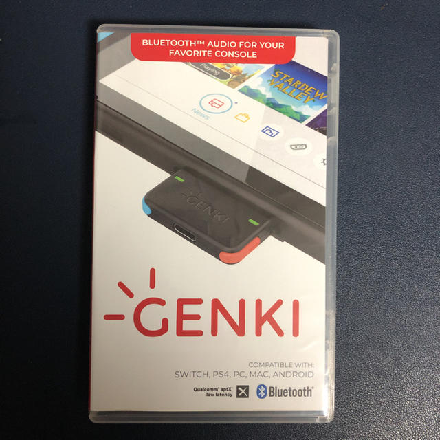 赤字即発送/新品Genki Switch用ワイヤレスオーディオアダプタ スマホ/家電/カメラのオーディオ機器(その他)の商品写真