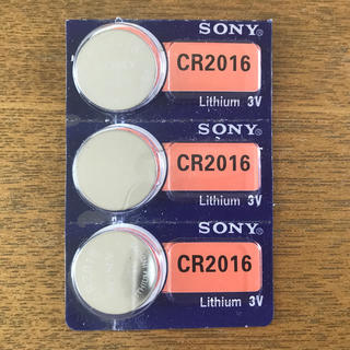 ソニー(SONY)のSONY ボタン電池　CR2016 3個(その他)