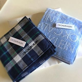 シーケーカルバンクライン(ck Calvin Klein)の【新品】CK  CALVIN KLEINハンカチ２枚セット(ハンカチ/ポケットチーフ)