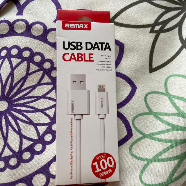 USB DATA CABLE スマホ/家電/カメラのスマホアクセサリー(その他)の商品写真