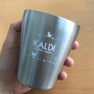 カルディ(KALDI)のKALDI🐱猫の日バッグ ステンレスタンブラー☕️(タンブラー)