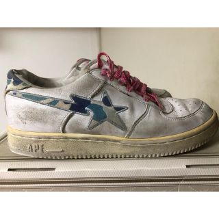 アベイシングエイプ(A BATHING APE)のAPE BAPESTA BLUE CAMO US8.5(スニーカー)