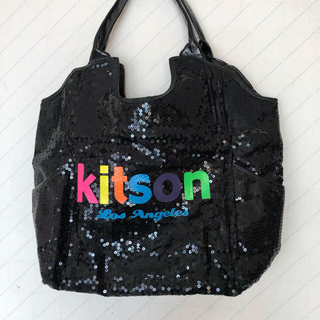 キットソン(KITSON)のKitson 黒スパンコール　バック(トートバッグ)