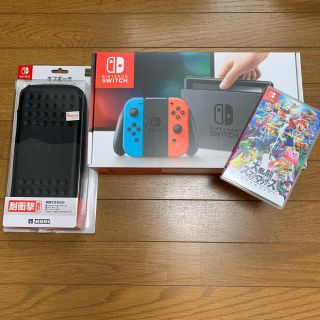 ニンテンドースイッチ(Nintendo Switch)の【早い者勝ち】  Nintendo Switch タフポーチ 付き(家庭用ゲーム機本体)