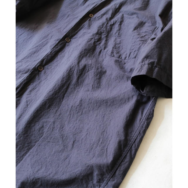 COMOLI(コモリ)のCOMOLI 20SSタイプライターオープンカラーシャツ ネイビーサイズ2 新品 メンズのトップス(シャツ)の商品写真