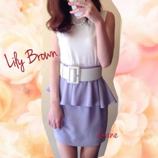 リリーブラウン(Lily Brown)のペプラムスカート(ミニスカート)