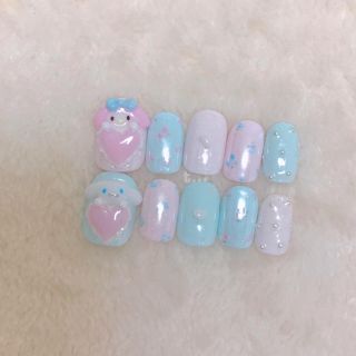 ♡マイメロ🎀シナモン🧁ネイルチップ♡