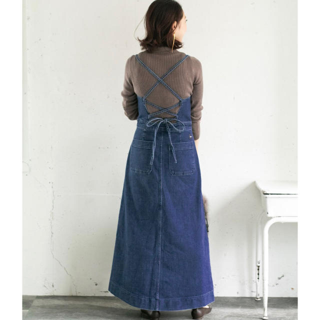 URBAN RESEARCH ROSSO(アーバンリサーチロッソ)のROSSO×Lee　<別注>DENIM JUMPER SKIRT レディースのワンピース(ロングワンピース/マキシワンピース)の商品写真