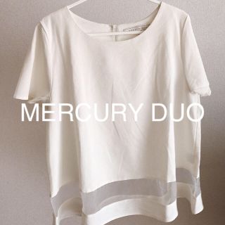 マーキュリーデュオ(MERCURYDUO)の【MERCURYDUO】 トップス(カットソー(半袖/袖なし))