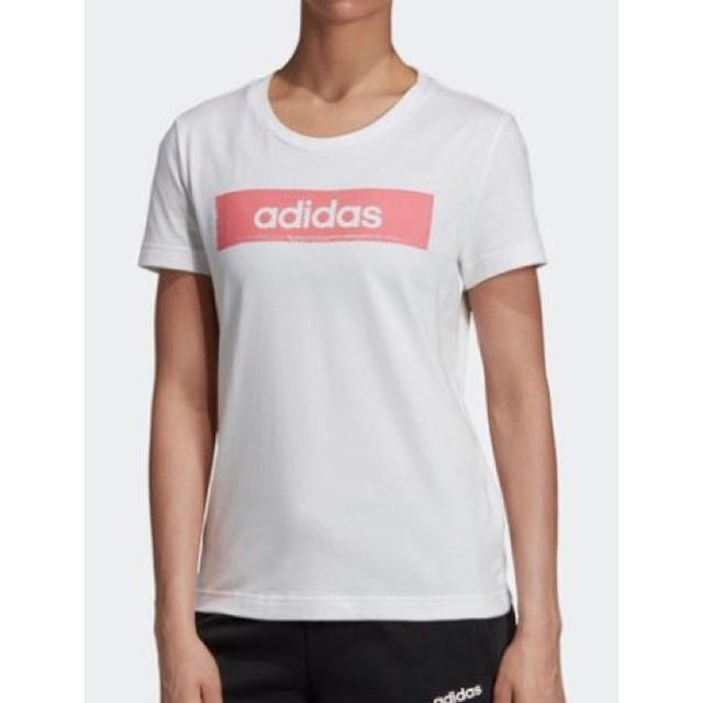 adidas(アディダス)のアディダス　ボックスロゴ　レディース　Tシャツ レディースのトップス(Tシャツ(半袖/袖なし))の商品写真