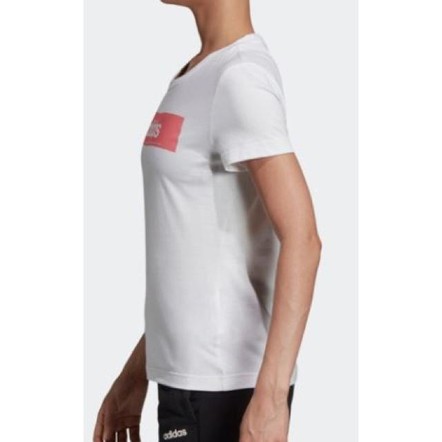adidas(アディダス)のアディダス　ボックスロゴ　レディース　Tシャツ レディースのトップス(Tシャツ(半袖/袖なし))の商品写真