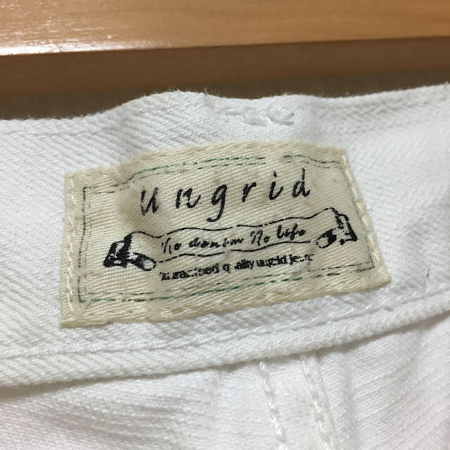 Ungrid(アングリッド)のungrid♡ホワイトデニムショーパン レディースのパンツ(ショートパンツ)の商品写真