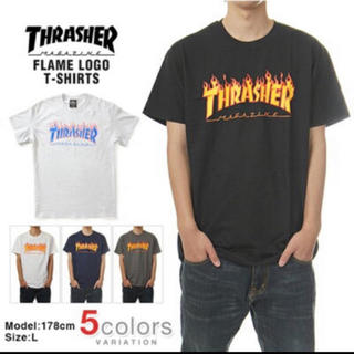 フリークスストア(FREAK'S STORE)のTHRASHER ファイヤー フレイム ロゴ Tシャツ(Tシャツ(半袖/袖なし))