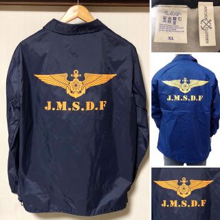 アートヴィンテージ(ART VINTAGE)のJ.M.S.D.F 海上自衛隊 バックプリント コーチジャケット ネイビーXL(ナイロンジャケット)