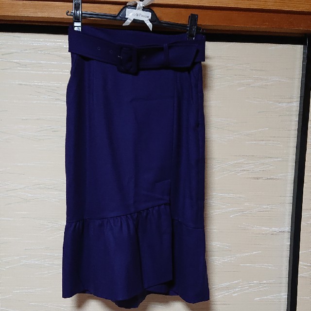 Pinky&Dianne(ピンキーアンドダイアン)の8413さまピンキー&ダイアン 中村アンさん着用 フラノマーメイドラップスカート レディースのスカート(ひざ丈スカート)の商品写真