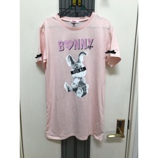 ピンクラテ(PINK-latte)のピンクラテ  ウサギのカットソー　チュニック Sサイズ　ピンク(Tシャツ(半袖/袖なし))