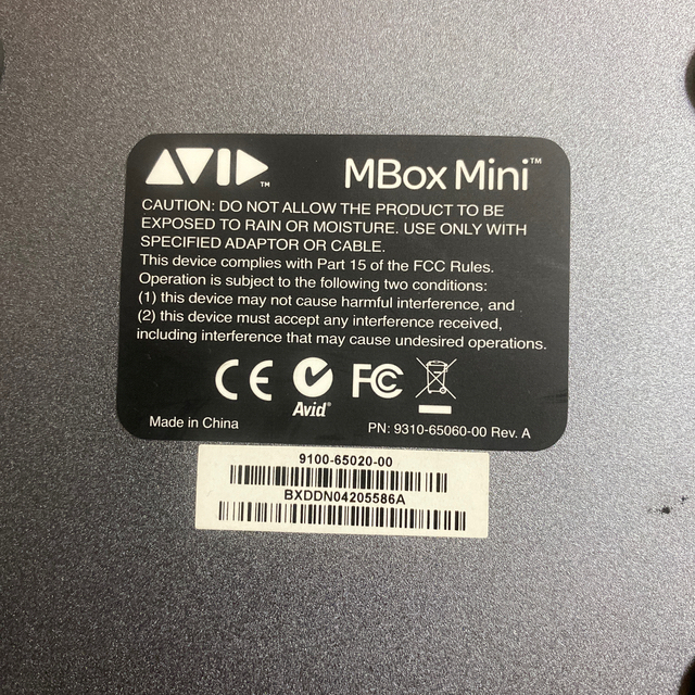 AVID ProTools MboxMini 3