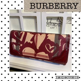 バーバリー(BURBERRY)の正規品★Burberryバーバリー。限定コレクション長財布。ハートプリント長財布(財布)