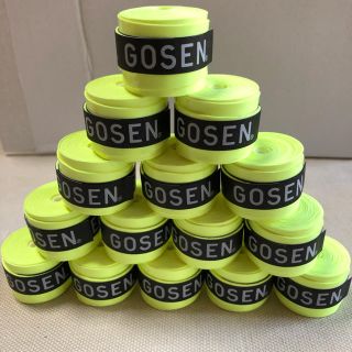 ゴーセン(GOSEN)のGOSENグリップテープ フラッシュイエロー 15個(バドミントン)