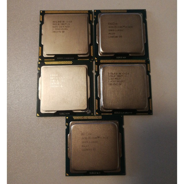 CPU intel core i5 i3　5個セット