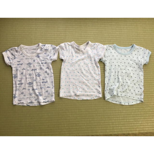 しまむら(シマムラ)の夏用 速乾 下着 3枚セット 100 キッズ/ベビー/マタニティのキッズ服男の子用(90cm~)(下着)の商品写真