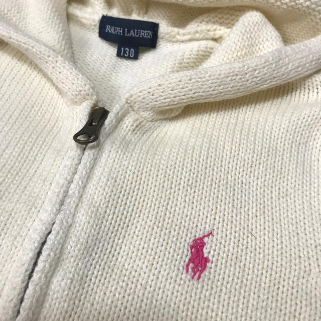 Ralph Lauren(ラルフローレン)のきっちょー様専用Ralph Lauren カーディガン 130☆フード付 ラルフ キッズ/ベビー/マタニティのキッズ服女の子用(90cm~)(カーディガン)の商品写真