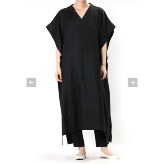 HYKE(ハイク)のHYKE 2019SS SUMMER DRESS ワンピース ブラック レディースのワンピース(ロングワンピース/マキシワンピース)の商品写真