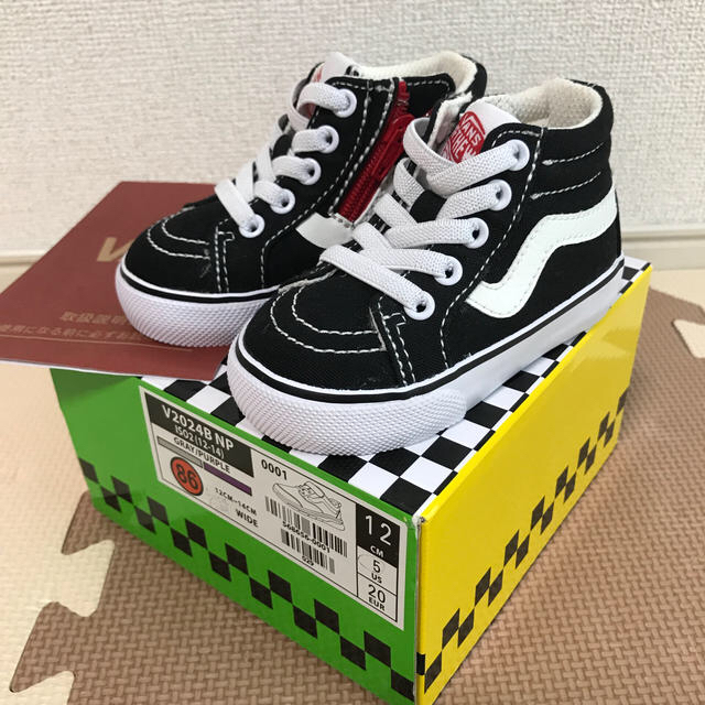 VANS(ヴァンズ)の【新品】ハイカット VANS バンズ ベビーシューズ キッズ スニーカー 靴 キッズ/ベビー/マタニティのベビー靴/シューズ(~14cm)(スニーカー)の商品写真