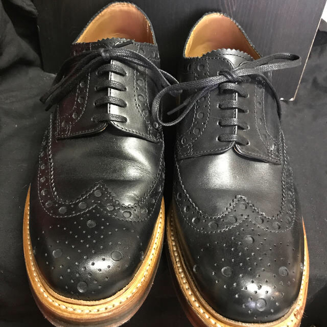 【新品未使用】 GRENSON グレンソン 革靴 レザーシューズ 紳士靴 ビジネスシューズ CAMBRIDGE ストレートチップ 113864 【9H：約28cm/BLACK CALF】