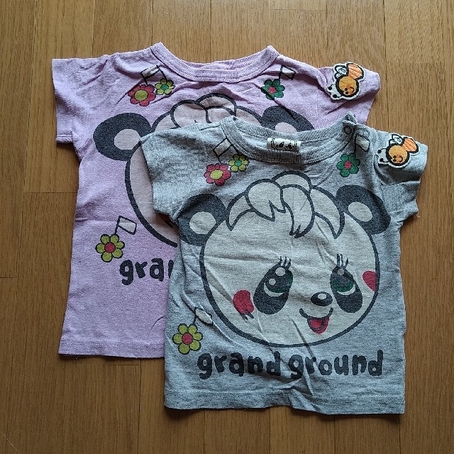 GrandGround(グラグラ)の【GRAND GROUND】Tシャツ　2枚セット キッズ/ベビー/マタニティのキッズ服女の子用(90cm~)(Tシャツ/カットソー)の商品写真