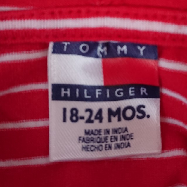 TOMMY HILFIGER(トミーヒルフィガー)のトミーヒルフィガー フード付ノースリーブワンピース キッズ/ベビー/マタニティのキッズ服女の子用(90cm~)(ワンピース)の商品写真