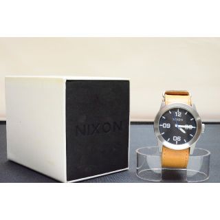 ニクソン(NIXON)の【美品】NIXON IN THE PRIVATE GENUINE LEATHER(腕時計(アナログ))