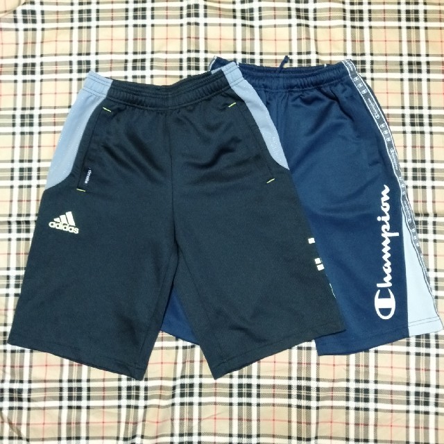 adidas(アディダス)のハーフパンツ150センチ☆２枚組 キッズ/ベビー/マタニティのキッズ服男の子用(90cm~)(パンツ/スパッツ)の商品写真