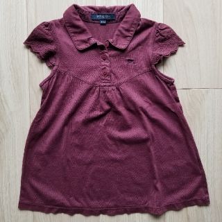 バーバリー(BURBERRY)のバーバリー BURBERRY 100 チュニック ボルドー 赤紫(Tシャツ/カットソー)