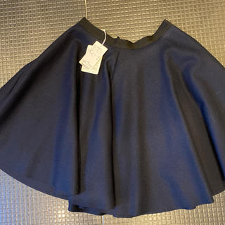 ランバンオンブルー(LANVIN en Bleu)のランバンオンブルー　36 ネイビー　タグ付き　スカート(ひざ丈スカート)