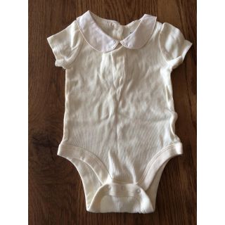 ベビーギャップ(babyGAP)の【baby GAP】美品 6-12months  襟付きロンパース(ロンパース)