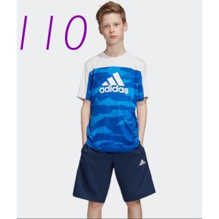 アディダス(adidas)の【新品】adidas サマーTシャツ 上下セット 110(Tシャツ/カットソー)