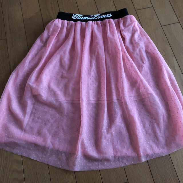 チュールスカート2点、迷彩柄スカート3点 キッズ/ベビー/マタニティのキッズ服女の子用(90cm~)(スカート)の商品写真