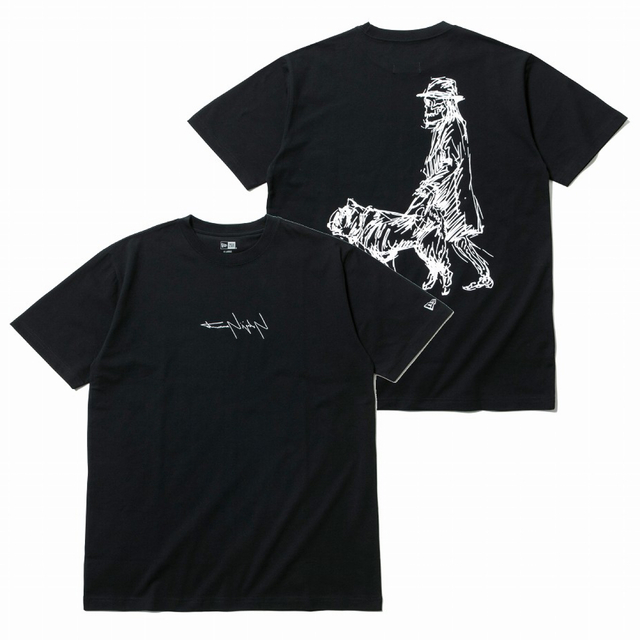 ヨウジヤマモト ニューエラ 反転ロゴTシャツ 朝倉優佳 犬 NEW ERA 2S