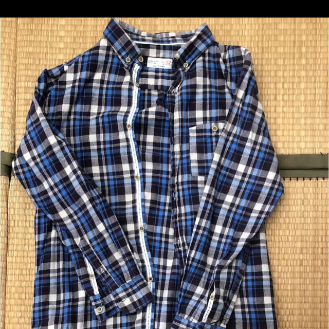 ZARA(ザラ)のZARA BOYS チェックシャツ キッズ/ベビー/マタニティのキッズ服男の子用(90cm~)(Tシャツ/カットソー)の商品写真