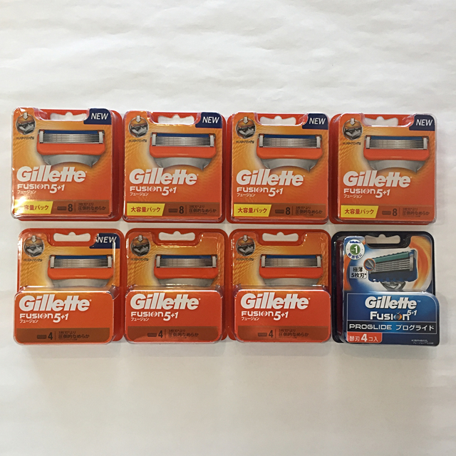 メンズシェーバージレット Gillette 替刃 148個 未開封 5+1 プログライド 他